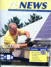 Cover of Midwest Renewable Energy Magazine!